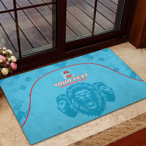 Custom Afro South Africa Cricket Rubber Doormat Roar Saam More - This Is Pretoria