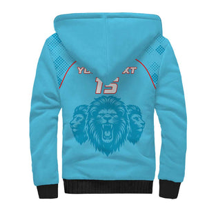 Custom Afro South Africa Cricket Sherpa Hoodie Roar Saam More - This Is Pretoria