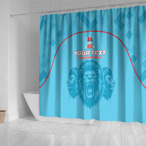 Custom Afro South Africa Cricket Shower Curtain Roar Saam More - This Is Pretoria