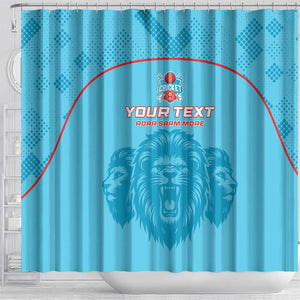 Custom Afro South Africa Cricket Shower Curtain Roar Saam More - This Is Pretoria