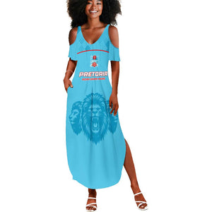 Custom Afro South Africa Cricket Summer Maxi Dress Roar Saam More - This Is Pretoria