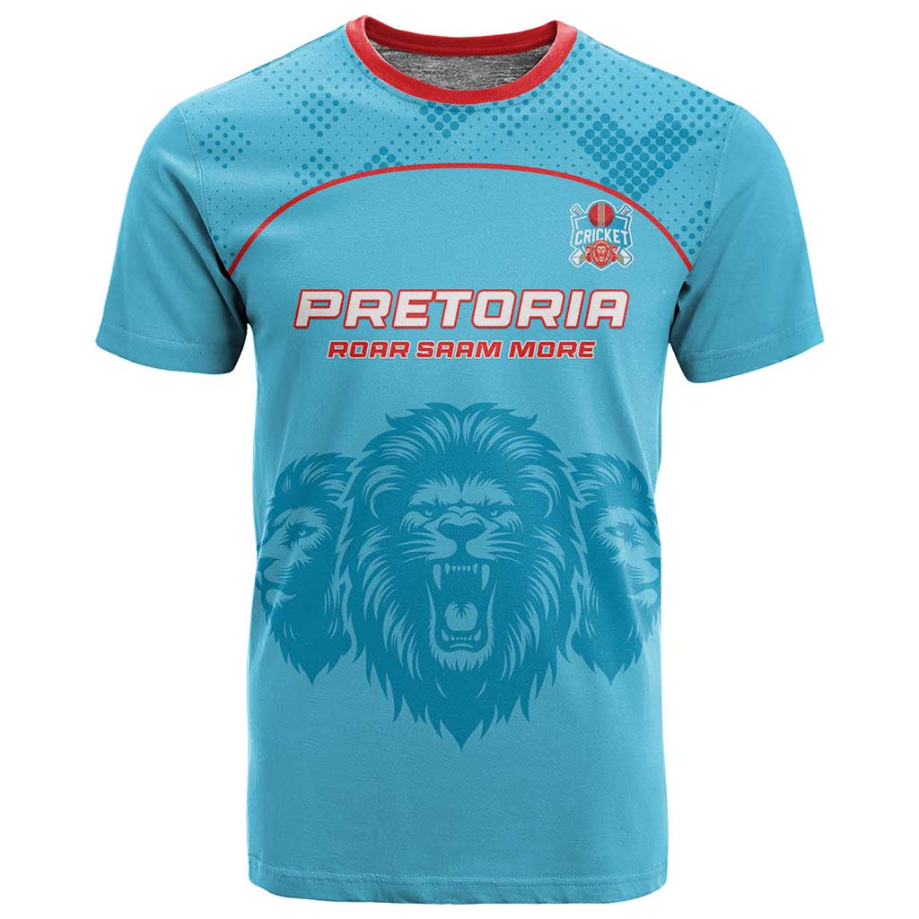 Custom Afro South Africa Cricket T shirt Roar Saam More - This Is Pretoria