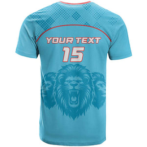 Custom Afro South Africa Cricket T shirt Roar Saam More - This Is Pretoria