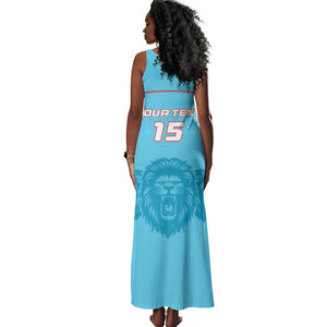 Custom Afro South Africa Cricket Tank Maxi Dress Roar Saam More - This Is Pretoria