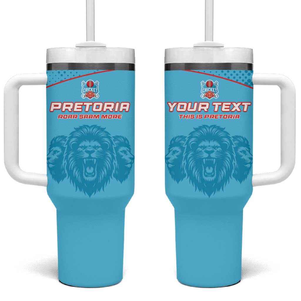 Custom Afro South Africa Cricket Tumbler With Handle Roar Saam More - This Is Pretoria