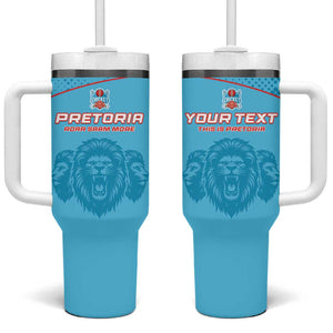 Custom Afro South Africa Cricket Tumbler With Handle Roar Saam More - This Is Pretoria