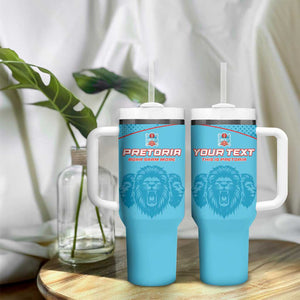 Custom Afro South Africa Cricket Tumbler With Handle Roar Saam More - This Is Pretoria