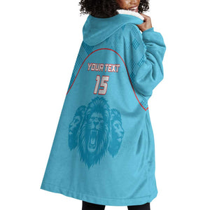 Custom Afro South Africa Cricket Wearable Blanket Hoodie Roar Saam More - This Is Pretoria