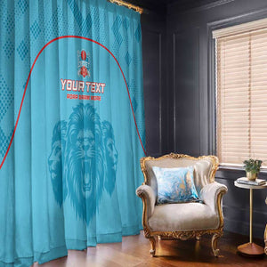 Custom Afro South Africa Cricket Window Curtain Roar Saam More - This Is Pretoria