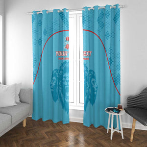 Custom Afro South Africa Cricket Window Curtain Roar Saam More - This Is Pretoria