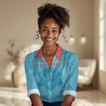 Custom Afro South Africa Cricket Women Casual Shirt Roar Saam More - This Is Pretoria LT15