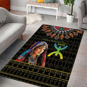 Assegwas Ameggaz Yennayer Area Rug Women Amazigh - Berber Pattern