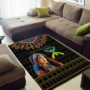 Assegwas Ameggaz Yennayer Area Rug Women Amazigh - Berber Pattern