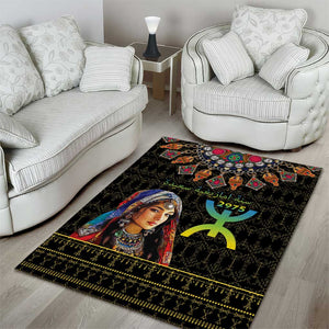 Assegwas Ameggaz Yennayer Area Rug Women Amazigh - Berber Pattern