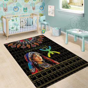 Assegwas Ameggaz Yennayer Area Rug Women Amazigh - Berber Pattern