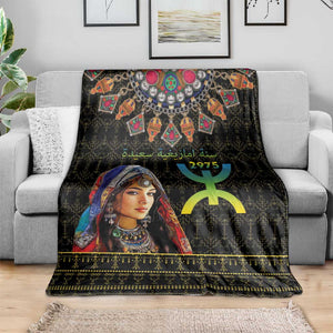 Assegwas Ameggaz Yennayer Blanket Women Amazigh - Berber Pattern