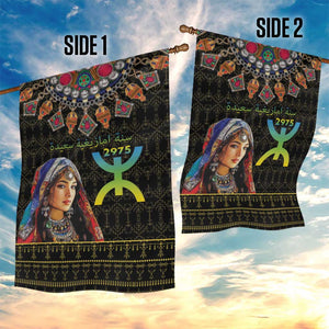 Assegwas Ameggaz Yennayer Garden Flag Women Amazigh - Berber Pattern