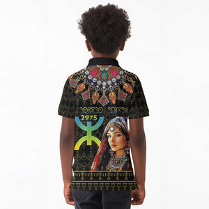 Assegwas Ameggaz Yennayer Kid Polo Shirt Women Amazigh - Berber Pattern