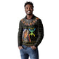 Assegwas Ameggaz Yennayer Long Sleeve Polo Shirt Women Amazigh - Berber Pattern