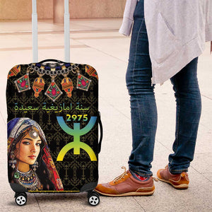 Assegwas Ameggaz Yennayer Luggage Cover Women Amazigh - Berber Pattern