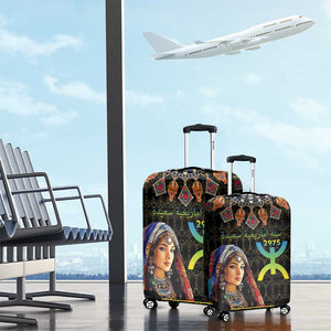 Assegwas Ameggaz Yennayer Luggage Cover Women Amazigh - Berber Pattern