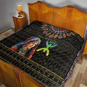 Assegwas Ameggaz Yennayer Quilt Women Amazigh - Berber Pattern