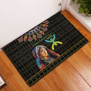 Assegwas Ameggaz Yennayer Rubber Doormat Women Amazigh - Berber Pattern