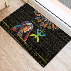 Assegwas Ameggaz Yennayer Rubber Doormat Women Amazigh - Berber Pattern