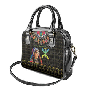 Assegwas Ameggaz Yennayer Shoulder Handbag Women Amazigh - Berber Pattern