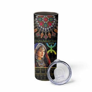 Assegwas Ameggaz Yennayer Skinny Tumbler Women Amazigh - Berber Pattern