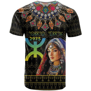 Assegwas Ameggaz Yennayer T shirt Women Amazigh - Berber Pattern