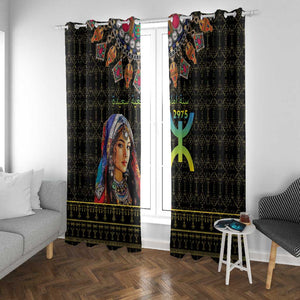 Assegwas Ameggaz Yennayer Window Curtain Women Amazigh - Berber Pattern