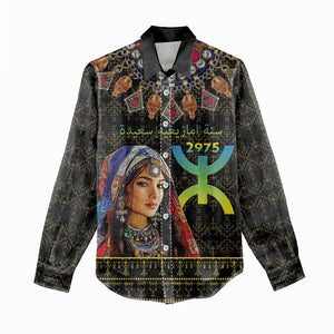 Assegwas Ameggaz Yennayer Women Casual Shirt Women Amazigh - Berber Pattern