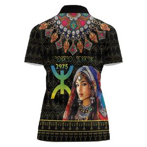 Assegwas Ameggaz Yennayer Women Polo Shirt Women Amazigh - Berber Pattern