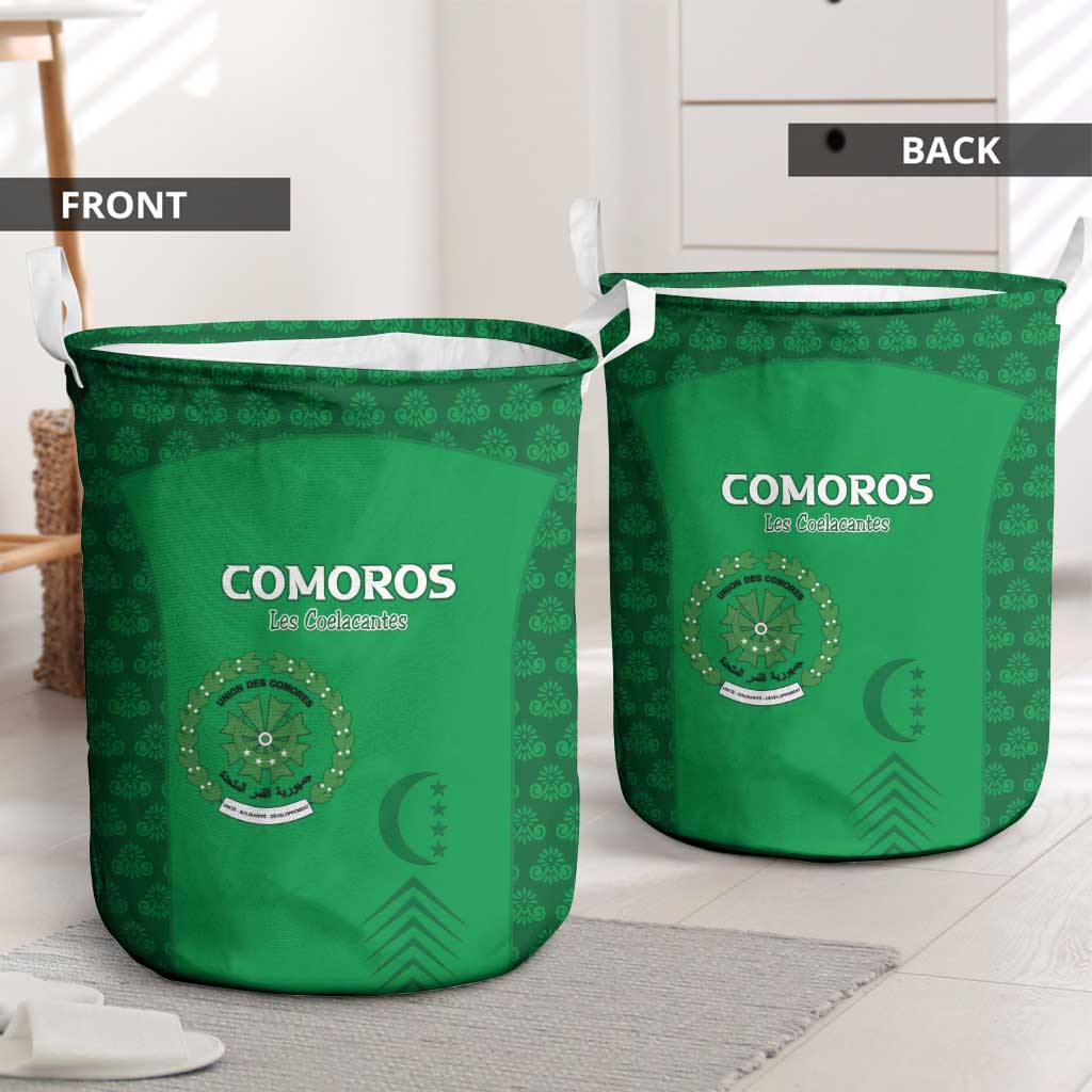 Comoros Football Laundry Basket Go Champions Green Les Coelacantes - African Pride