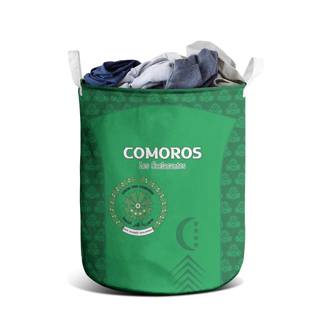 Comoros Football Laundry Basket Go Champions Green Les Coelacantes - African Pride