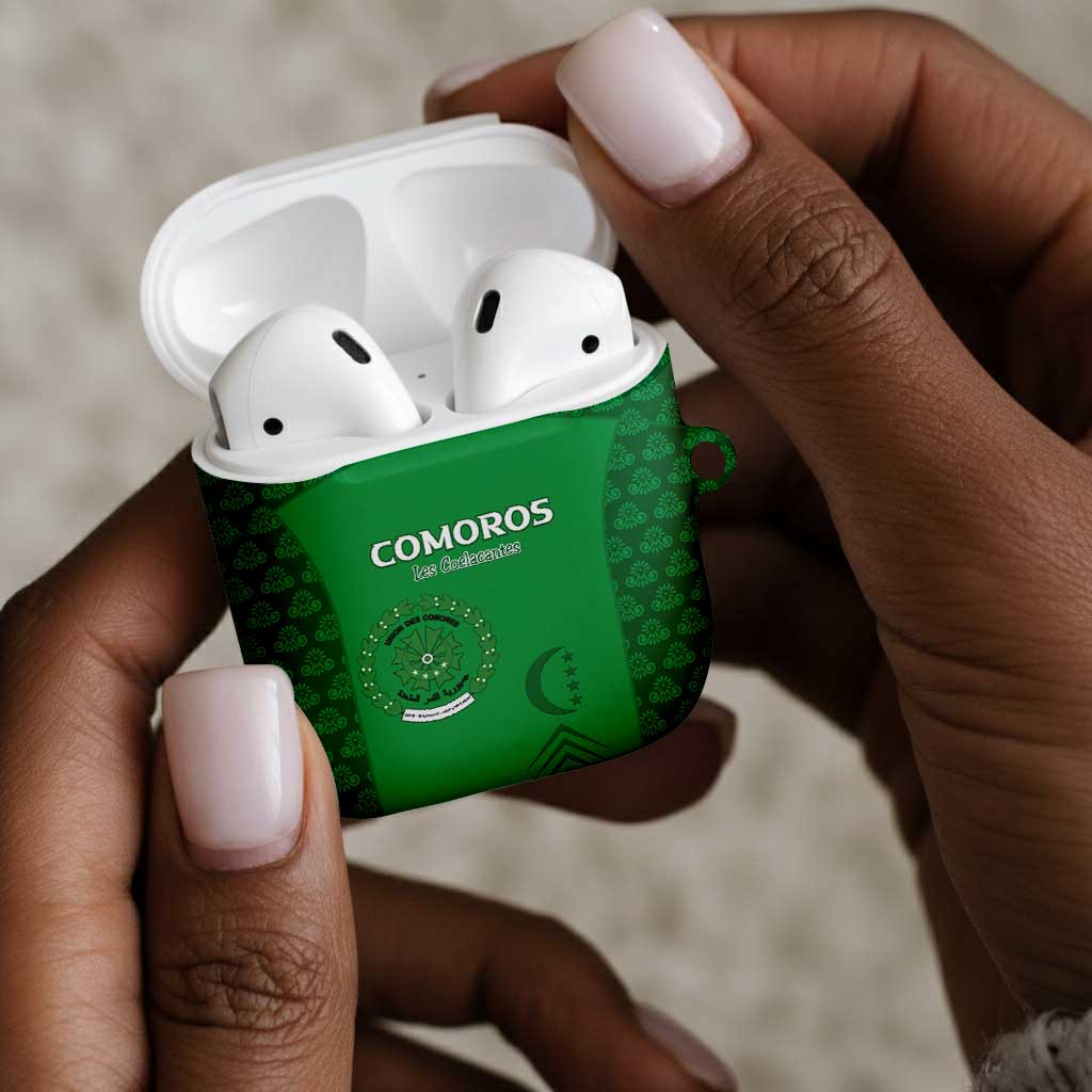 Comoros Football AirPods Case Go Champions Green Les Coelacantes - African Pride