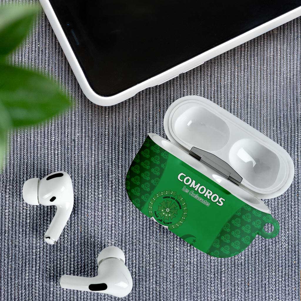 Comoros Football AirPods Case Go Champions Green Les Coelacantes - African Pride