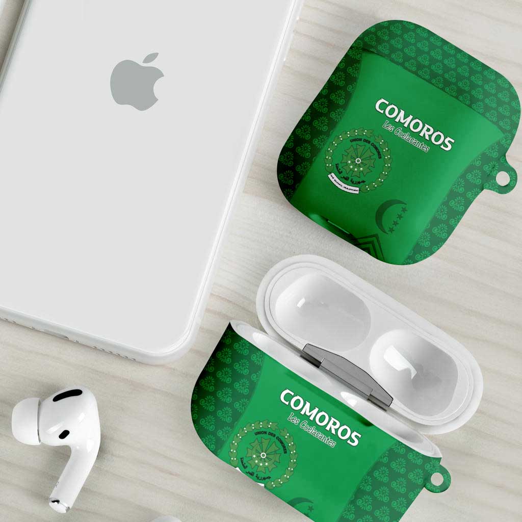 Comoros Football AirPods Case Go Champions Green Les Coelacantes - African Pride