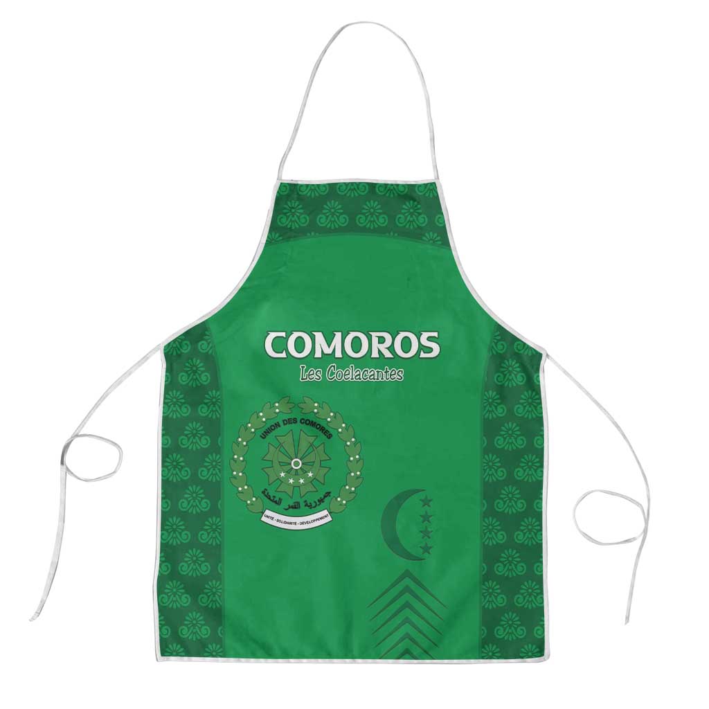 Comoros Football Apron Go Champions Green Les Coelacantes - African Pride