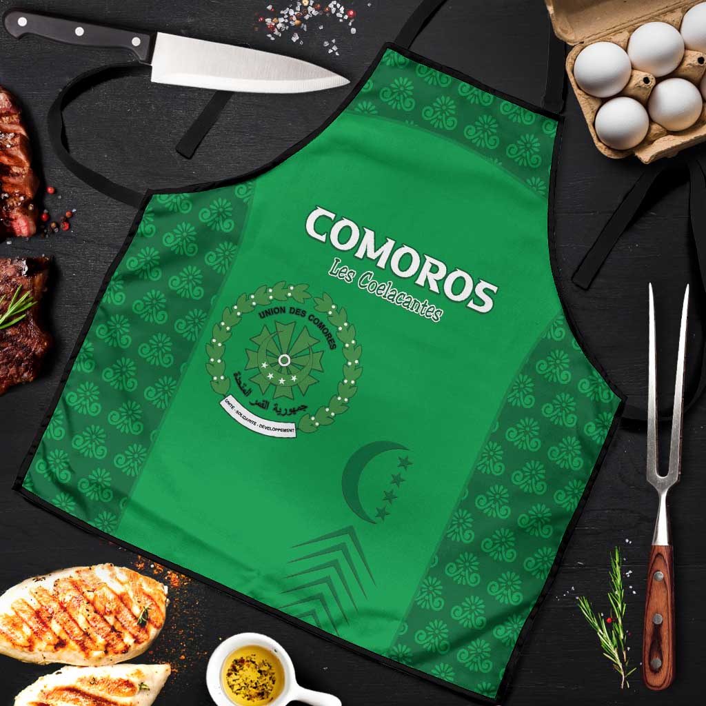 Comoros Football Apron Go Champions Green Les Coelacantes - African Pride