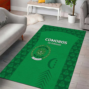 Comoros Football Area Rug Go Champions Green Les Coelacantes - African Pride