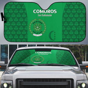 Comoros Football Auto Sun Shade Go Champions Green Les Coelacantes - African Pride