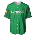 Custom Comoros Football Baseball Jersey Go Champions Green Les Coelacantes LT15