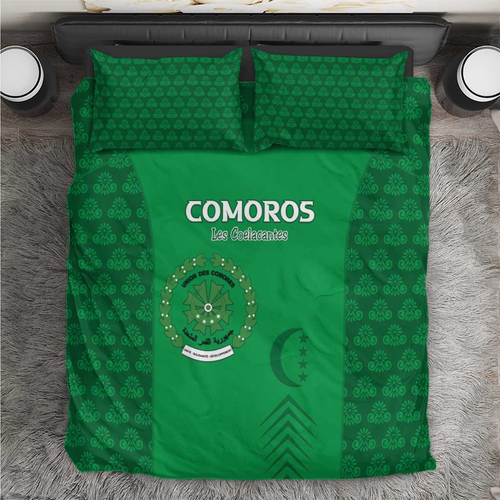 Comoros Football Bedding Set Go Champions Green Les Coelacantes - African Pride