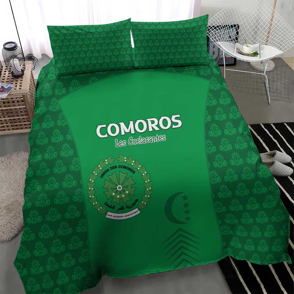 Comoros Football Bedding Set Go Champions Green Les Coelacantes - African Pride
