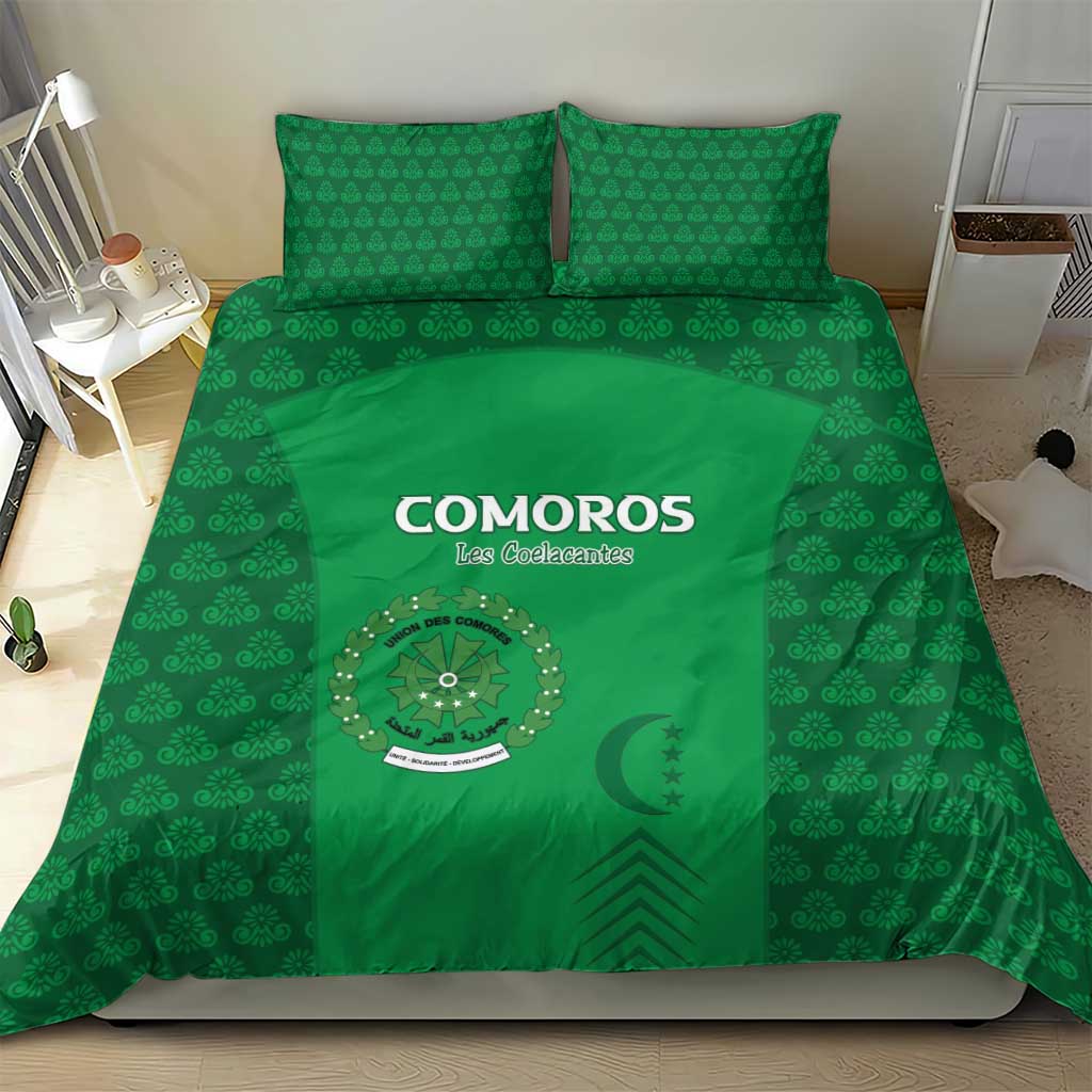 Comoros Football Bedding Set Go Champions Green Les Coelacantes - African Pride