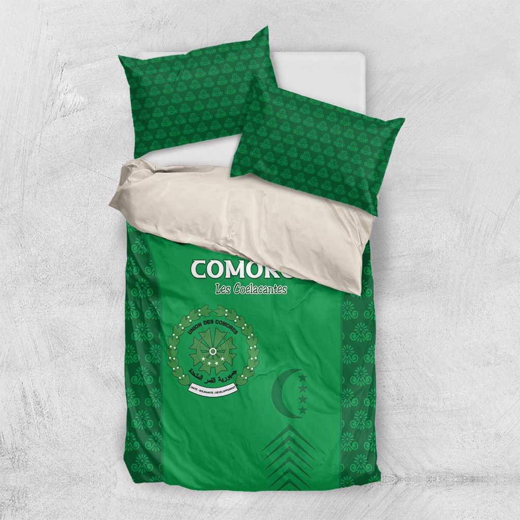 Comoros Football Bedding Set Go Champions Green Les Coelacantes - African Pride
