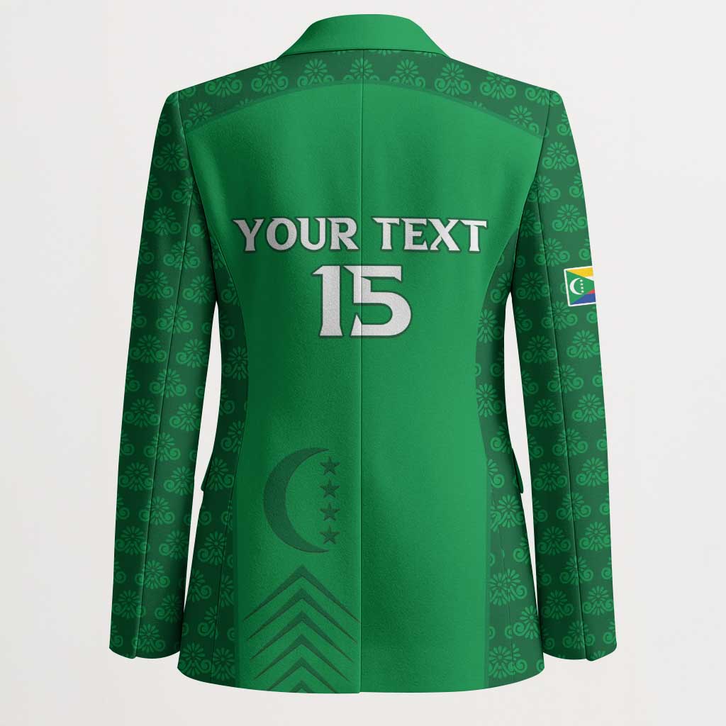 Custom Comoros Football Blazer Go Champions Green Les Coelacantes - African Pride