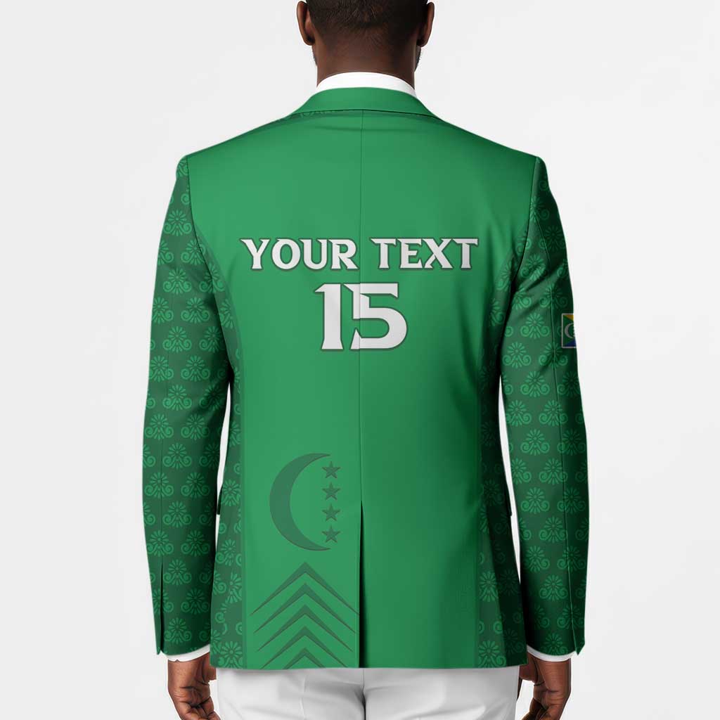 Custom Comoros Football Blazer Go Champions Green Les Coelacantes - African Pride